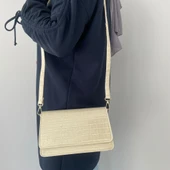 Talo Bayan Çanta Krem Croko T300602 thumbnail 1