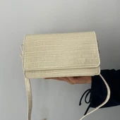 Talo Bayan Çanta Krem Croko T300602 thumbnail 2