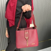 Armine Bayan Çanta Düz Bordo AR36104 thumbnail 2