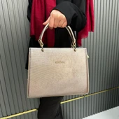 Armine Bayan Çanta Düz Platin  AR35501 - 2