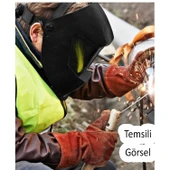 Güneş Enerjili Pilli Otomatik Kararan Baş Maskesi Siperlik Kartuşlu Kaynak Gözlüğü Düz Başlık - 4