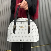 Armine Bayan Çanta Baskılı Beyaz AR34407 thumbnail 1