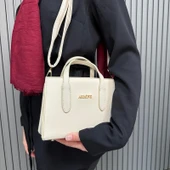 Armine Bayan Çanta Düz Krem AR36309 thumbnail 3