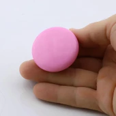 Bohem Pembe Mantar Kulp Düğme 10 ADET Çekmece Mutfak Mobilya Dolabı Dolap Kulpu Kulbu Plastik Kulp thumbnail 2