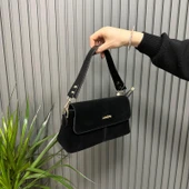 Armine Bayan Çanta Siyah-Süet  AR34706 thumbnail 2