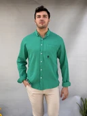 Cepli Keten Oversize Gömlek - 1