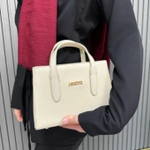 Armine Bayan Çanta Düz Krem AR36309 thumbnail 1