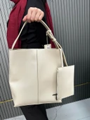 Armine Bayan Çanta Düz Krem AR39104 thumbnail 2