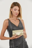 Abiye Bayan Çanta Gold AB0102 thumbnail 3