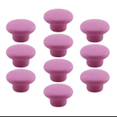 Bohem Pembe Mantar Kulp Düğme 10 ADET Çekmece Mutfak Mobilya Dolabı Dolap Kulpu Kulbu Plastik Kulp thumbnail 9