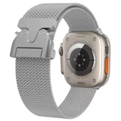 Apple Watch 7 45mm Zore KRD-25 Metal Hasır Kordon - 6