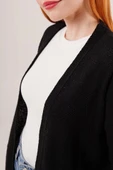 Cepli Salaş Model Triko Uzun Siyah Hırka - 4