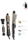 Volume Pro Hava Üflemeli Saç Şekillendirici Düzleştirici+ Lisa Xl 32 Mm Seramik Saç Maşası - 1