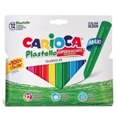 Carioca Pastel Boya Jumbo Üçgen Elle. Kir. Yıkanabilir 12 Li | 42671 - 1