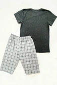 ERKEK ÇOCUK KAPRİLİ PİJAMA TAKIMI PAMUK BASKILI CEP DETAYLI A3 thumbnail 5