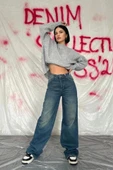 Lacivert Comfy Jeans Pantolon thumbnail 1