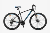 KRON XC 75 26 JANT 21 VİTES MEKANİK DİSK FREN KELEBEK VİTES FULL SHIMANO SİSTEM DAĞ BİSİKLETİ MAT SİYAH-TURKUAZ BEJ (KRN25-053) - 2