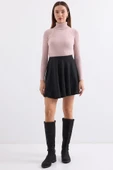 10311 Balıkçı Yaka Triko Kazak - Pembe - 2