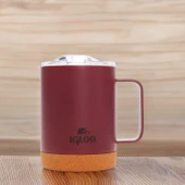 Çelik Mug Termos - Igloo - Cork - 350ml - Bordo - 205696 - 7