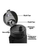 Vagon Life Uzspace Matara Tritan 500 ML Hayvan Desenli  3026-5 Turuncu - 4