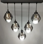 5 Lİ MODERN SİYAH AVİZE - 3