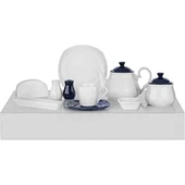 Schafer Nora Lacivert 30 Parça 6 Kişilik Kahvaltı Takımı - 1