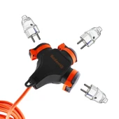 Seyyar Topraklı 3'lü Grup Priz Fiş 10 Metre Çoklu Asmalı Uzatma Kablosu 3x2.5 mm Monofaze Çoğaltıcı - 3