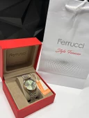 Ferrucci Çelik Kordon 2 Yıl Garantili Takvinli Kadran Suya Dayanıklı Kadın Kol Saati BFC.03298.07 thumbnail 4