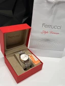 Ferrucci Çelik Kordon 2 Yıl Garantili Takvinli Kadran Suya Dayanıklı Kadın Kol Saati BFC.03298.04 thumbnail 4