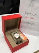 Ferrucci Çelik Kordon 2 Yıl Garantili Takvinli Kadran Suya Dayanıklı Kadın Kol Saati BFC.03298.05 thumbnail 4
