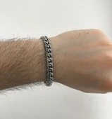 925 Ayar Gümüş El İşi Gurmet Erkek Bileklik - 4