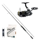 Remixon Focus BG 3000M + 210cm 5-35gr Kamış+ 8X 0.16mm İp Spin Olta Seti - 1