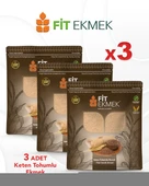 fit 3'lü paket Keten Tohumlu Lavaş Ekmeği 300gr - 1