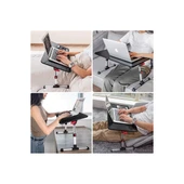 Saiji A8 Large Çok Fonksiyonlu Ayarlı Notebook Soğutuculu Çalışma Masası Siyah - 8