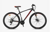KRON XC 75 26 JANT 21 VİTES MEKANİK DİSK FREN KELEBEK VİTES FULL SHIMANO SİSTEM DAĞ BİSİKLETİ MAT SİYAH-KIRMIZI- BEJ (KRN25-055) - 2