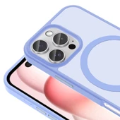 Apple iPhone 16 Pro Max Kılıf M-safe Şarj Özellikli Mat Arka Yüzey Zore Sio Kapak - 10