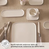 Karaca Stream Bone Cubique 35 Parça 6 Kişilik Kahvaltı Takımı - 4