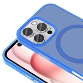 Apple iPhone 16 Pro Max Kılıf M-safe Şarj Özellikli Mat Arka Yüzey Zore Sio Kapak - 11