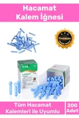 Profesyonel Tüm Kalemlerle Uyumlu Şeker Parmak Delme Hacamat 200 Adet Kalem İğnesi - 4 Kutu - 1