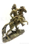 KIZILDERELİ AT ÜSTÜNDE HEYKEL 28CM - 2