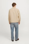 JACK JONES Erkek Krem Oversized Oxford Gömlek 12268952 - 3