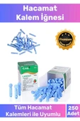 Profesyonel Tüm Kalemlerle Uyumlu Şeker Parmak Delme Hacamat 250 Adet Kalem İğnesi - 5 Kutu - 1