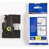 Brother TZE-FX231 12 mm Beyazı Üzeri Siyah Esnek Laminasyonlu Etiket - 1
