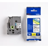 Brother TZE-251 24 mm Beyaz Üzeri Siyah Laminasyonlu Etiket - 1