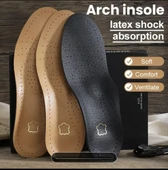 İçe Basma ,Düz Ve Çukur Tabanlar İçin Hakiki Deri Ortopedik Tabanlık- Naturel - 2