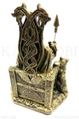 ODİN TAHT'LI HEYKEL 25CM - 5