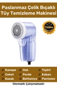 Deluxe Şarjlı Kablolu Tiftik Kazak Tüy Toz Takım Elbise Halı Otomatik Mavi Tüy Temizleme Makinesi - 1