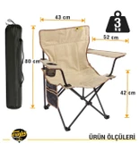 V2 Toprak Lüks Kamp Sandalyesi thumbnail 4