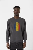 Romania Fingerprint Füme Erkek 2ip Sweatshirt - 1