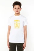 Romania Coat Arms Beyaz Çocuk Bisikletyaka Tshirt - 1